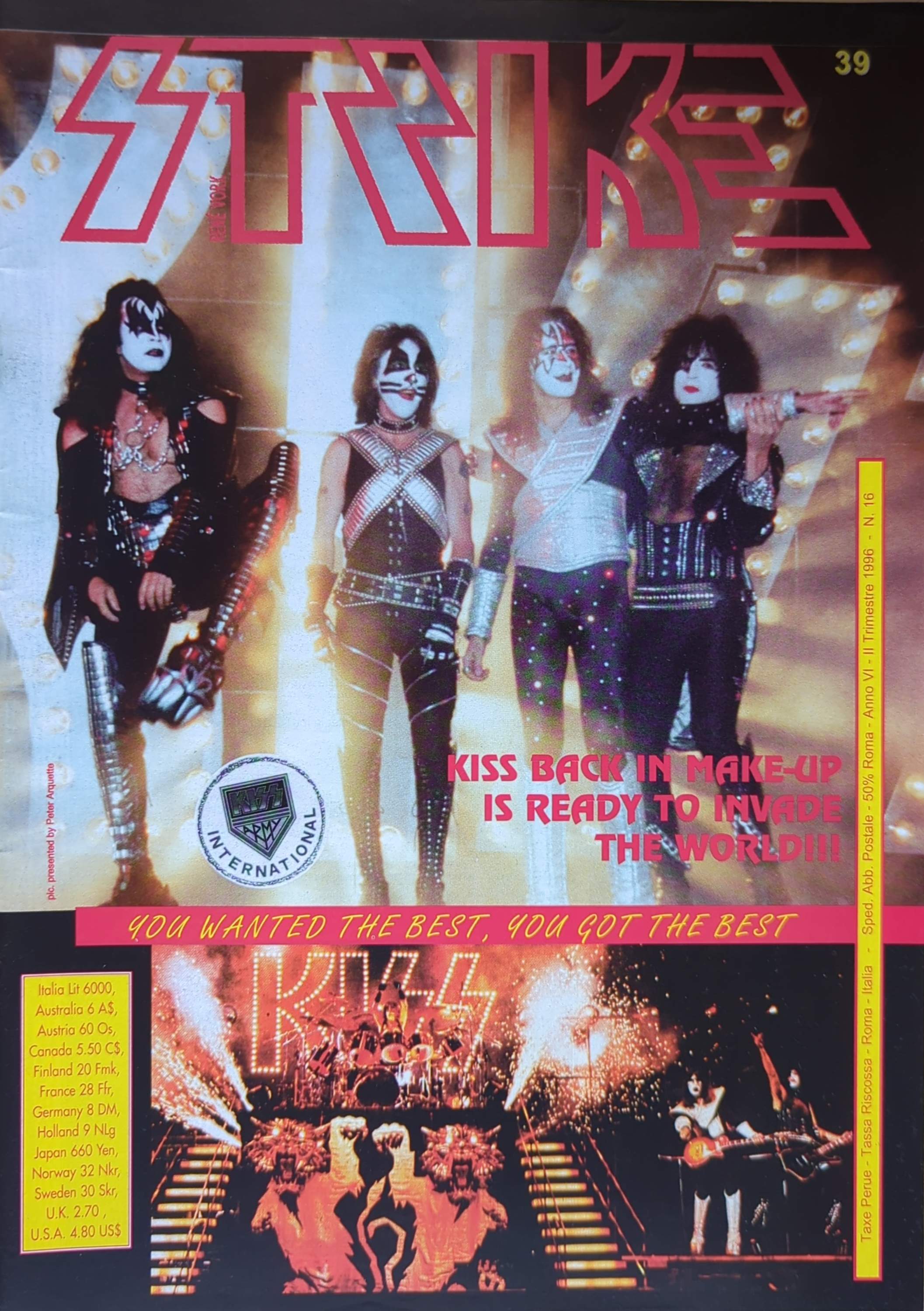 Kiss - Strike Magazine Various Issues 1993-1999