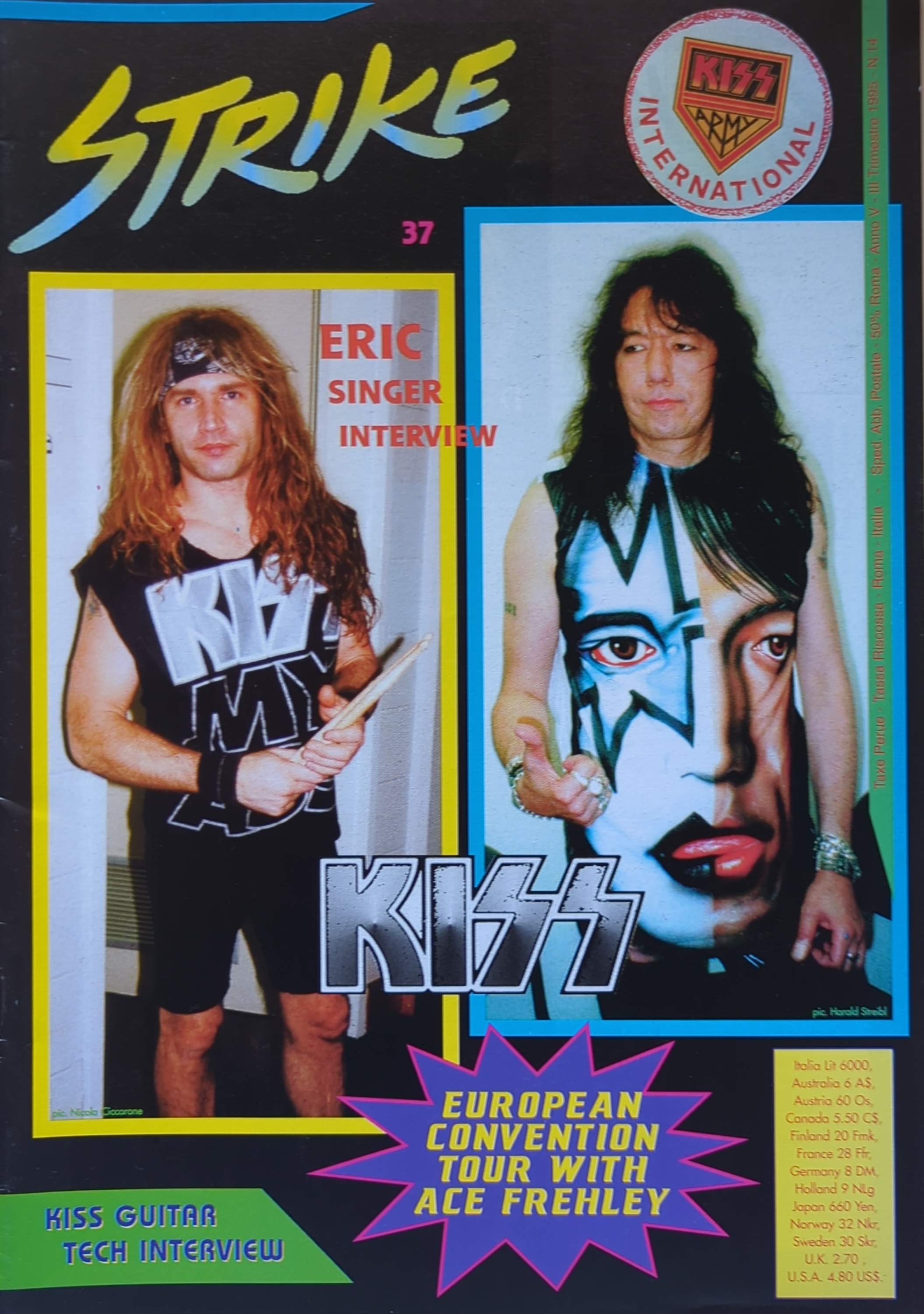 Kiss - Strike Magazine Various Issues 1993-1999
