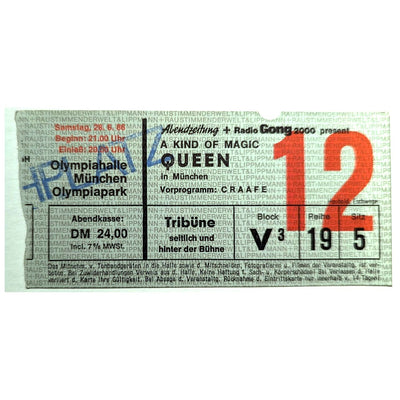 Queen - A Kind Of Magic 1986 Original Vintage Concert Ticket