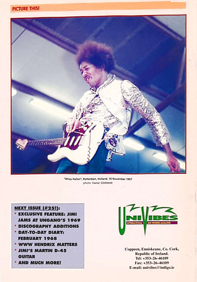 Jimi Hendrix - UniVibes Issue 24 Magazine