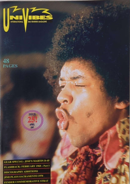 Jimi Hendrix - UniVibes Issue 25 Magazine