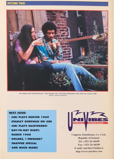 Jimi Hendrix - UniVibes Issue 27 Magazine