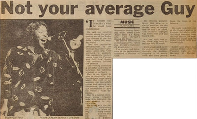 Buddy Guy - Autographed Photo,  Concert Ticket & Newspaper Articles w/COA