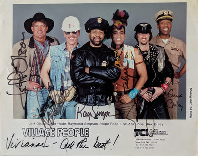 Village People - Autographed Promotional Photo w/COA
