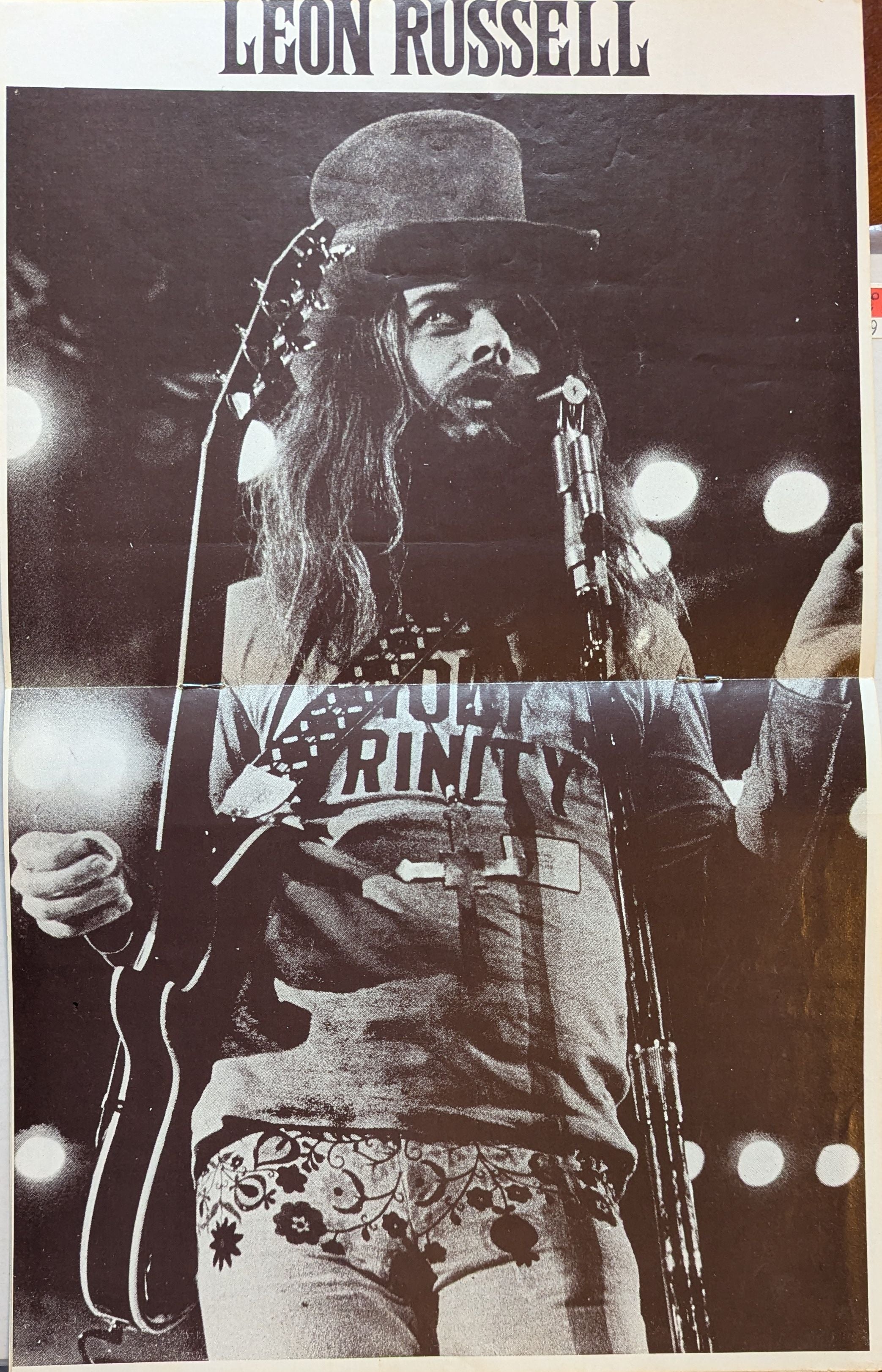 Leon Russell - In Concert 1971 Original Concert Tour Program
