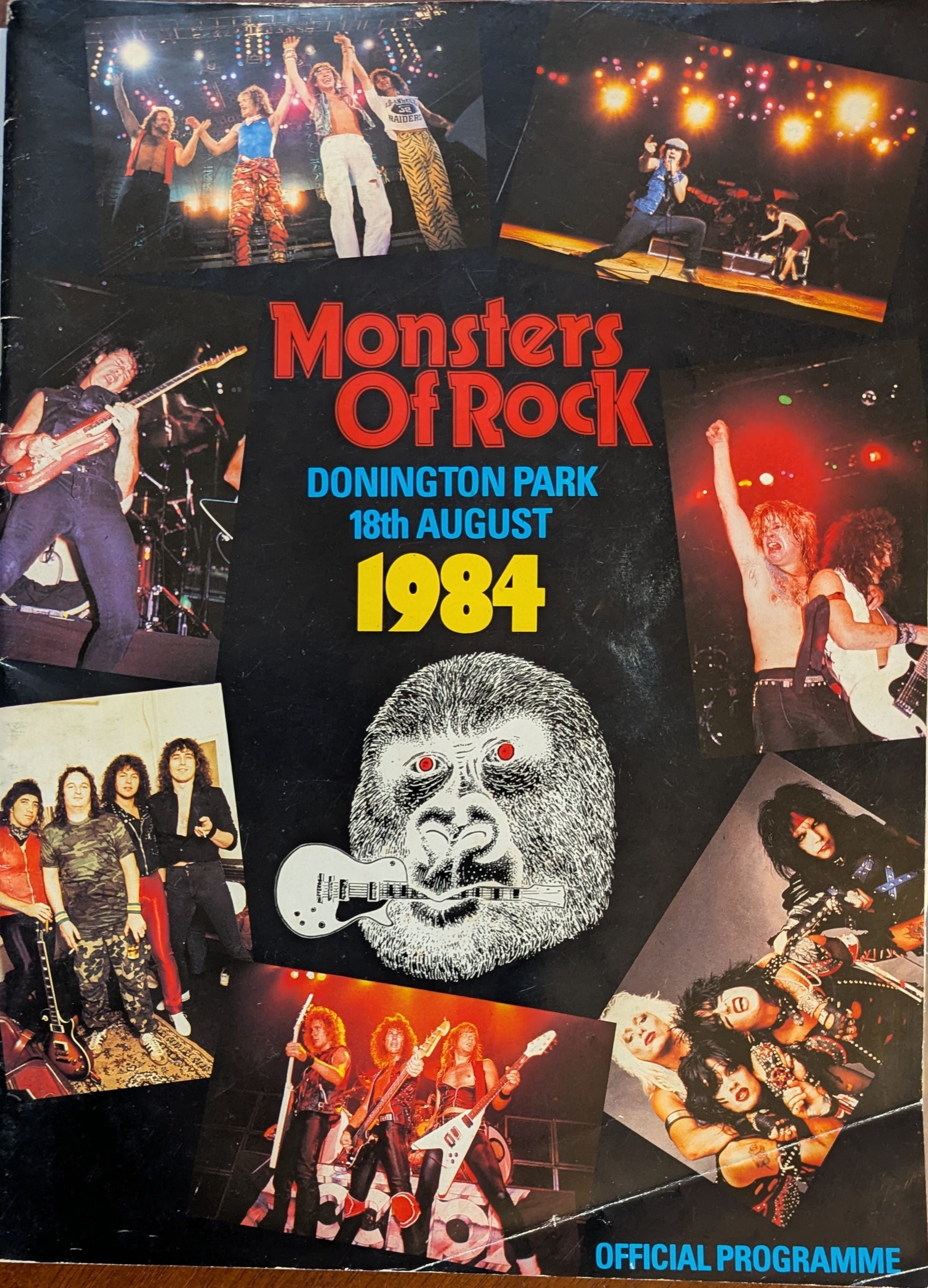 Monsters Of Rock - Donnington Park 1984 Original Concert Tour Program