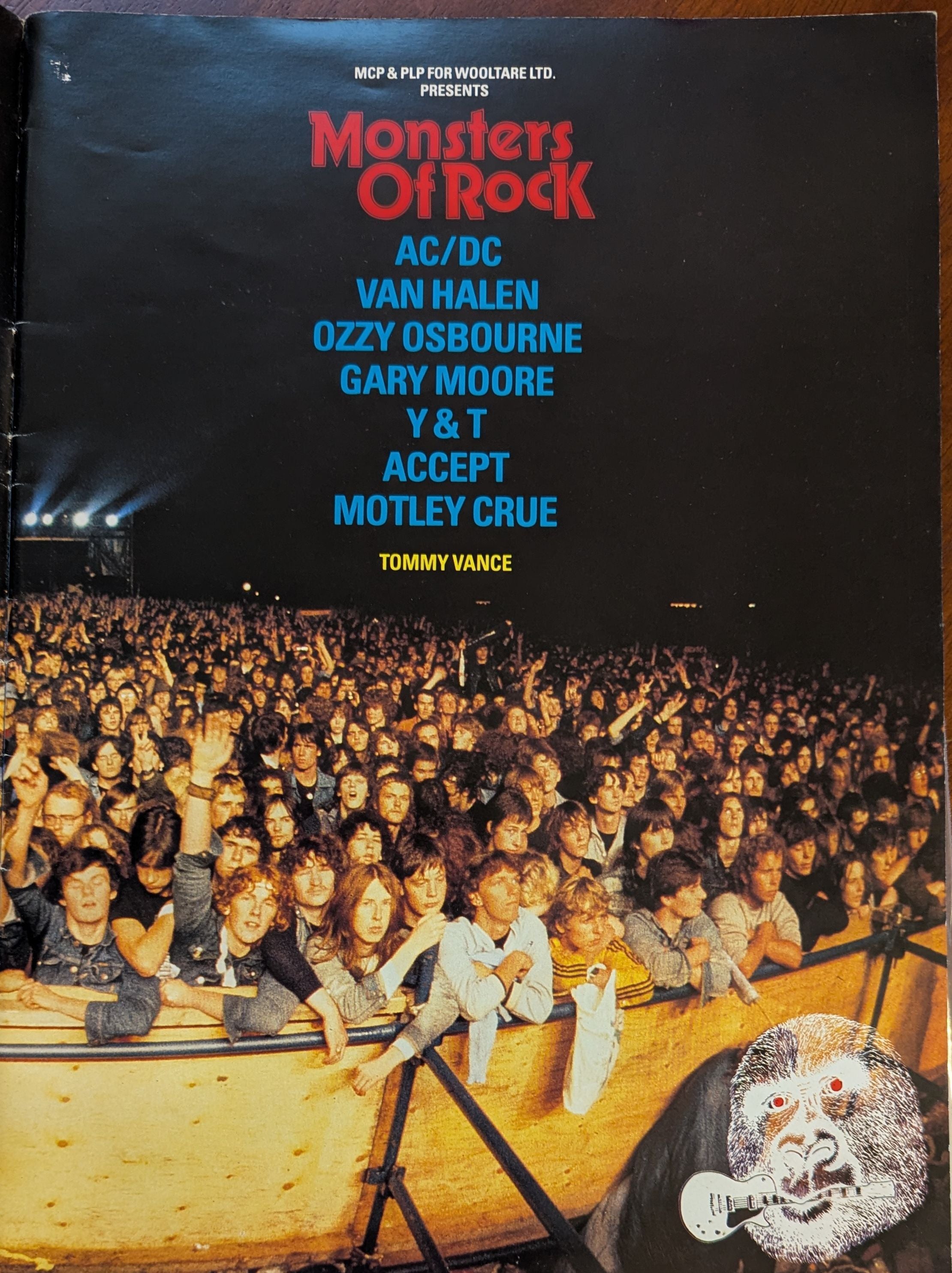 Monsters Of Rock - Donnington Park 1984 Original Concert Tour Program