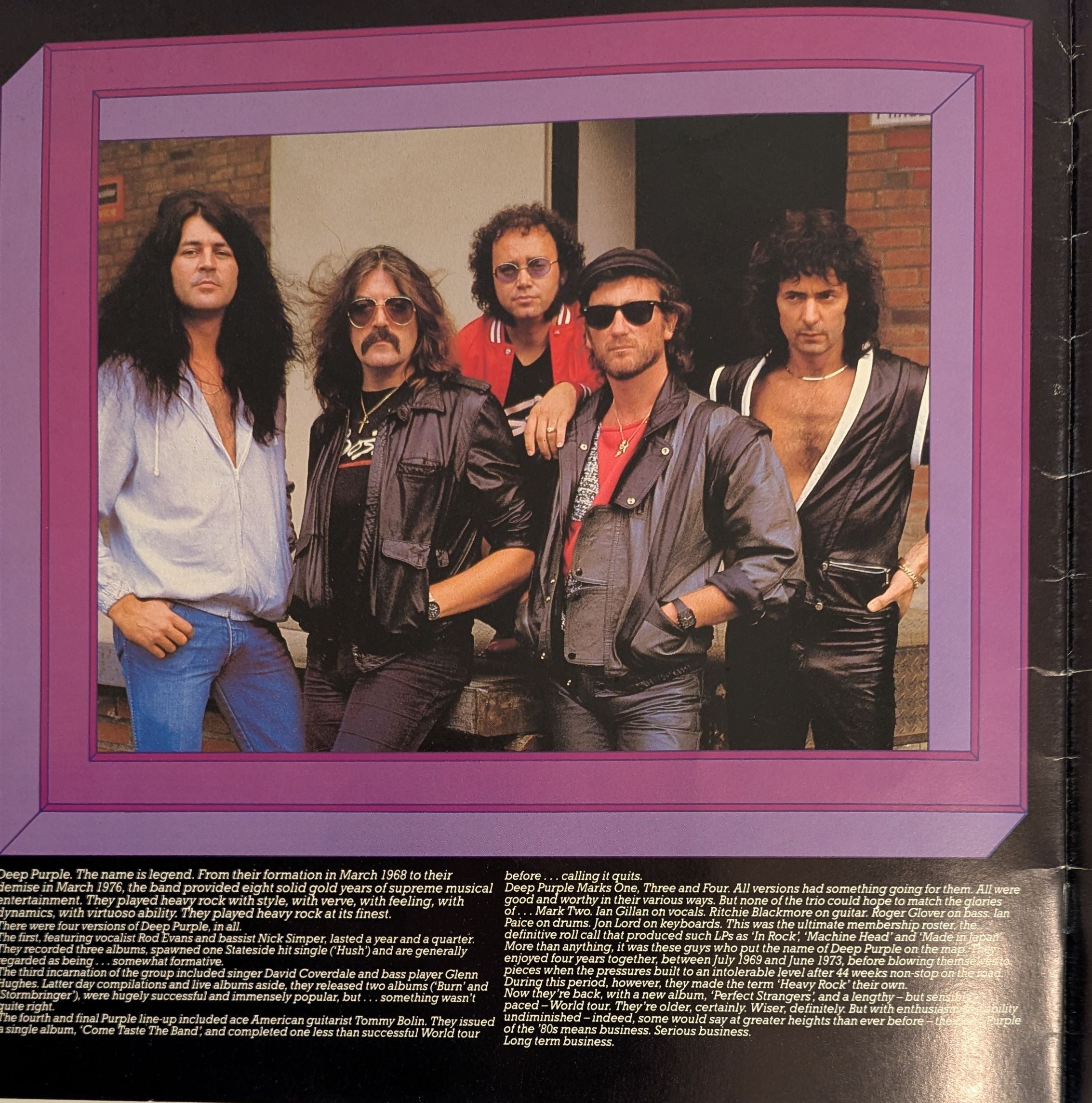 Deep Purple - World Tour 1984 Australian Original Concert Tour Program