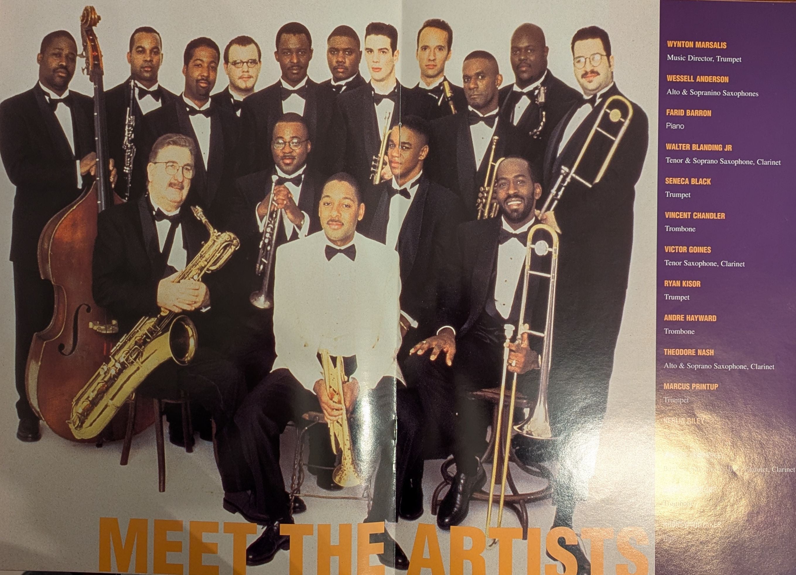 Wynton Marsalis - Ellington At 100 Original Australian 2000 Concert Tour Program