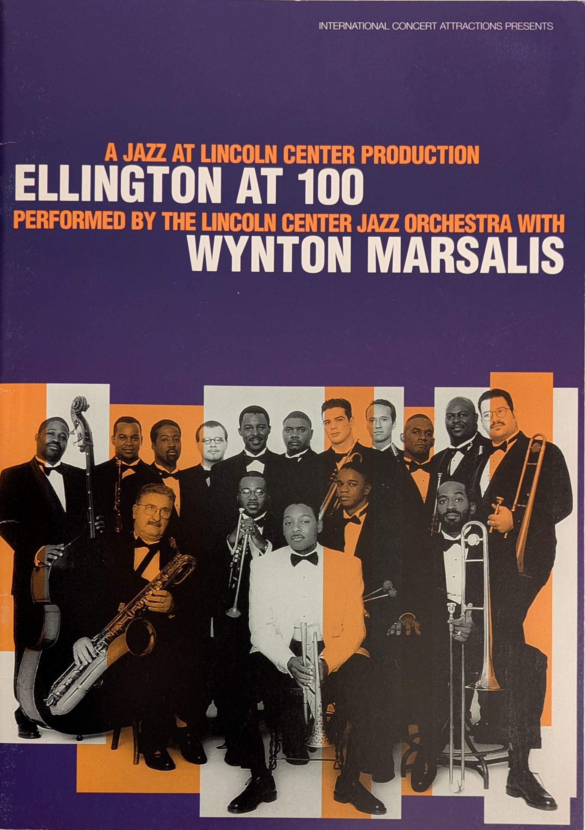 Wynton Marsalis - Ellington At 100 Original Australian 2000 Concert Tour Program
