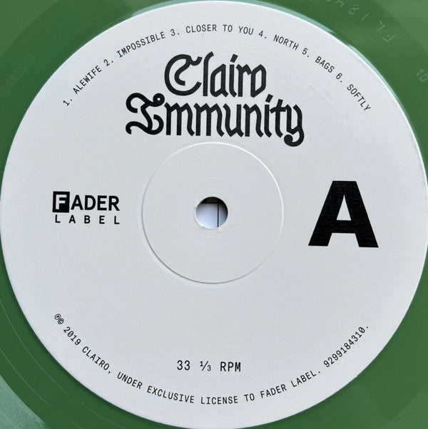 Clairo - Immunity Softly Green Coloured Vinyl LP (Used)