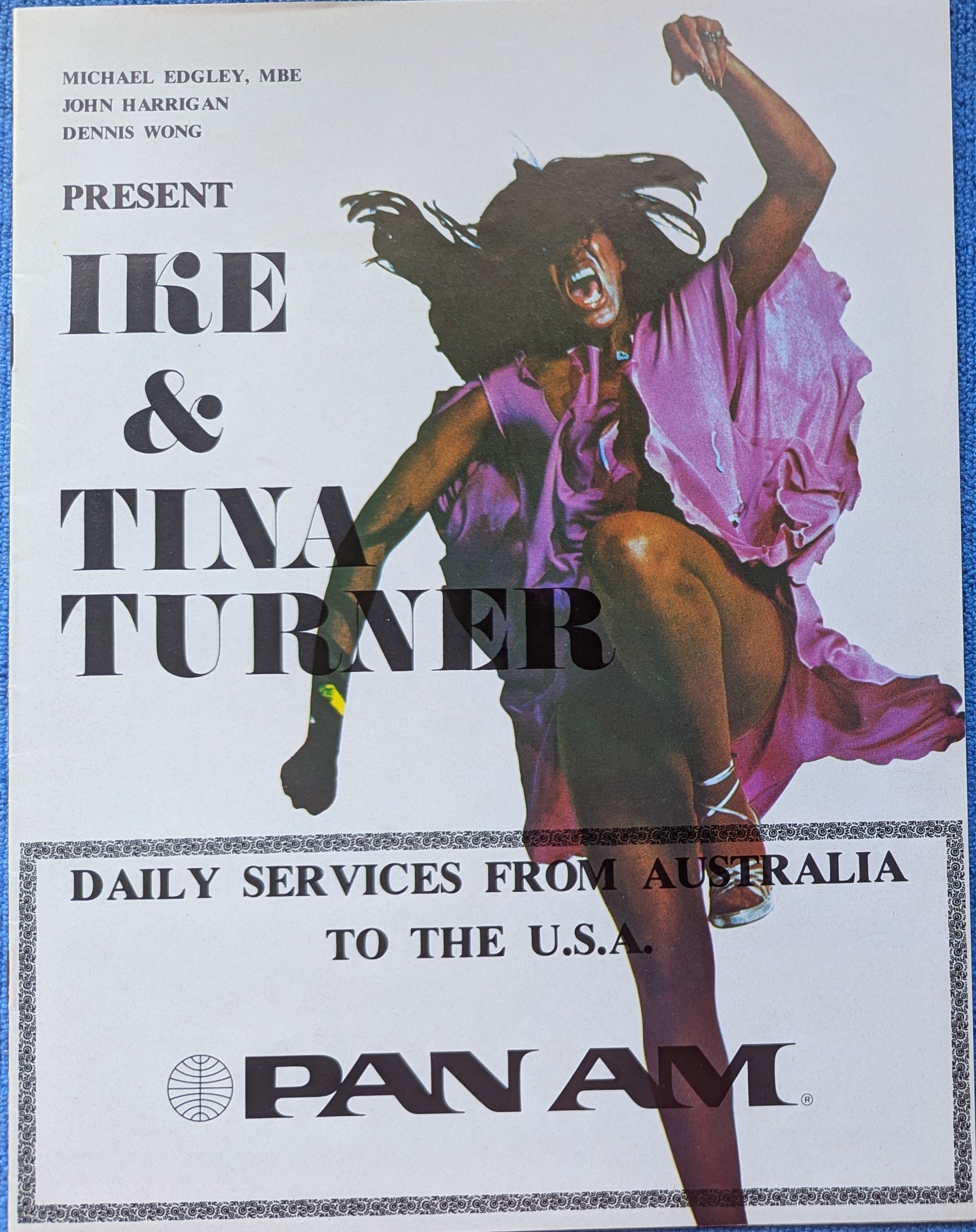 Ike & Tina Turner - Ike & Tina Turner's Revue 1975 Australian Original Concert Tour Program & Press Release
