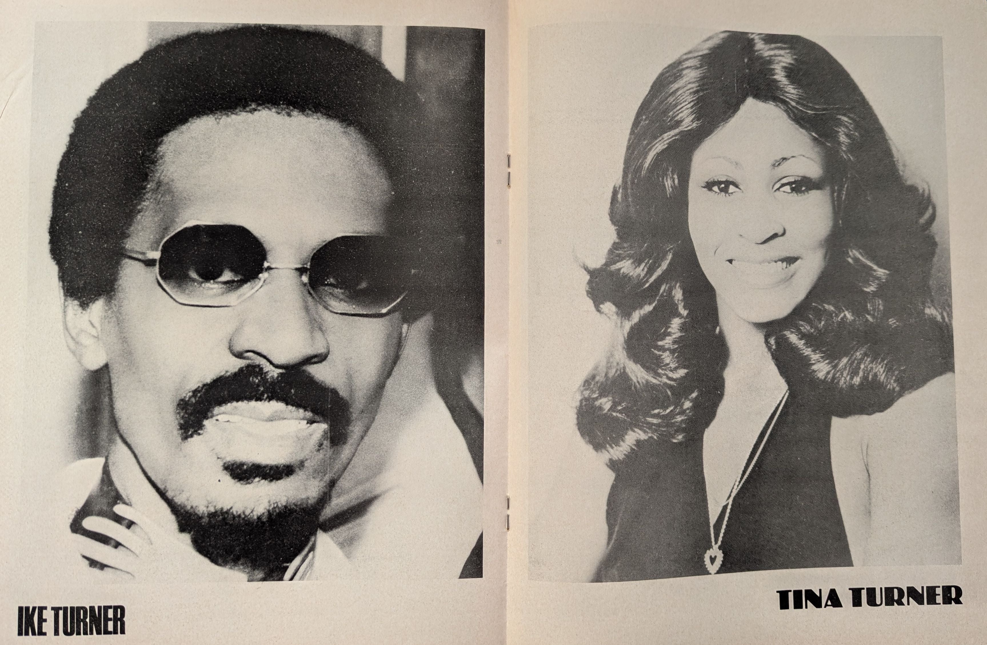 Ike & Tina Turner - Ike & Tina Turner's Revue 1975 Australian Original Concert Tour Program & Press Release