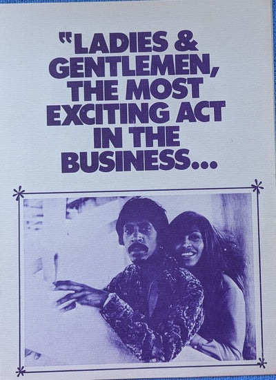 Ike & Tina Turner - Ike & Tina Turner's Revue 1975 Australian Original Concert Tour Program & Press Release