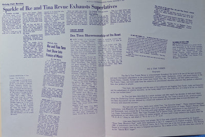 Ike & Tina Turner - Ike & Tina Turner's Revue 1975 Australian Original Concert Tour Program & Press Release
