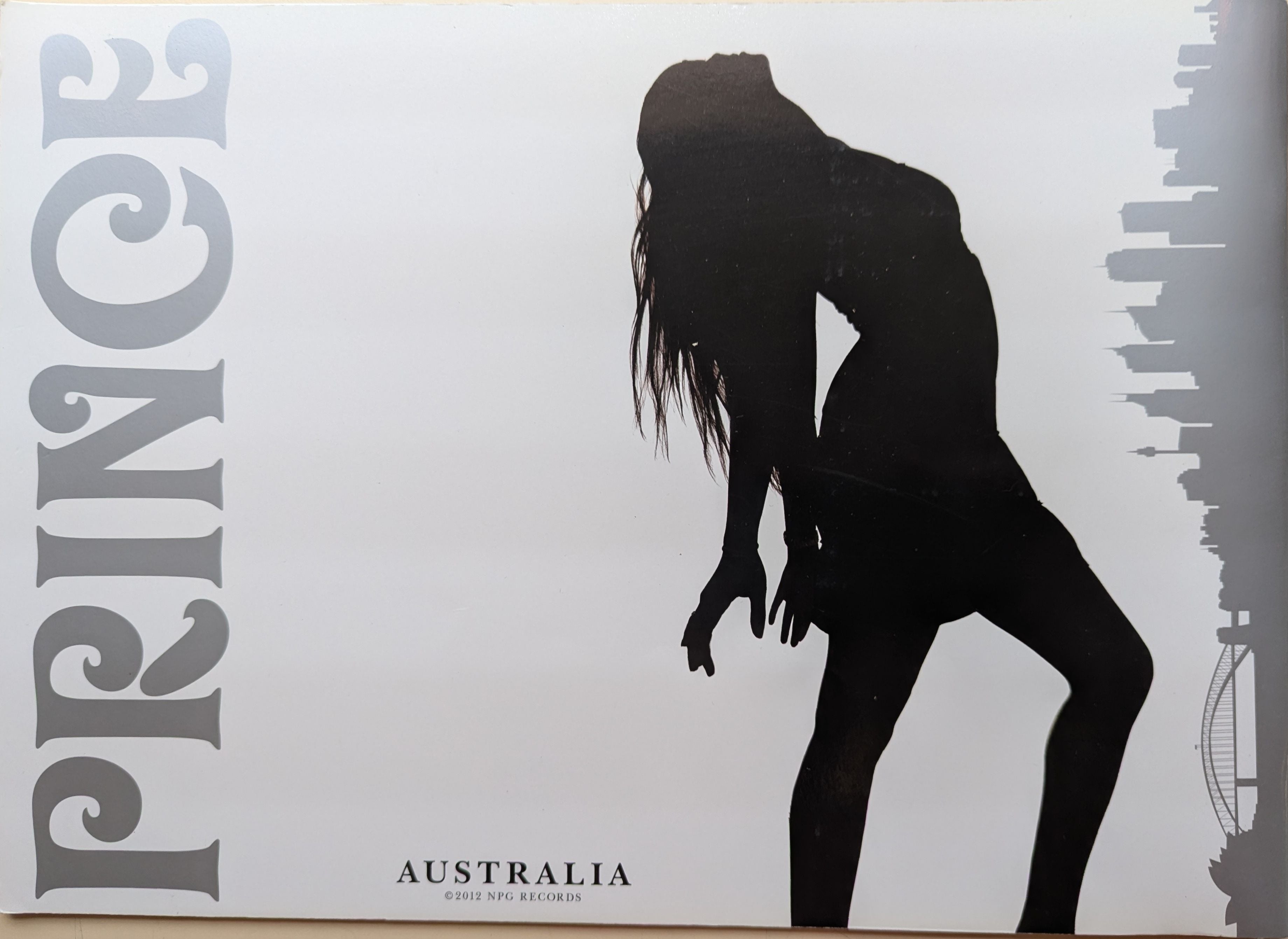 Prince - Welcome To Australia 2012 Original Concert Tour Program