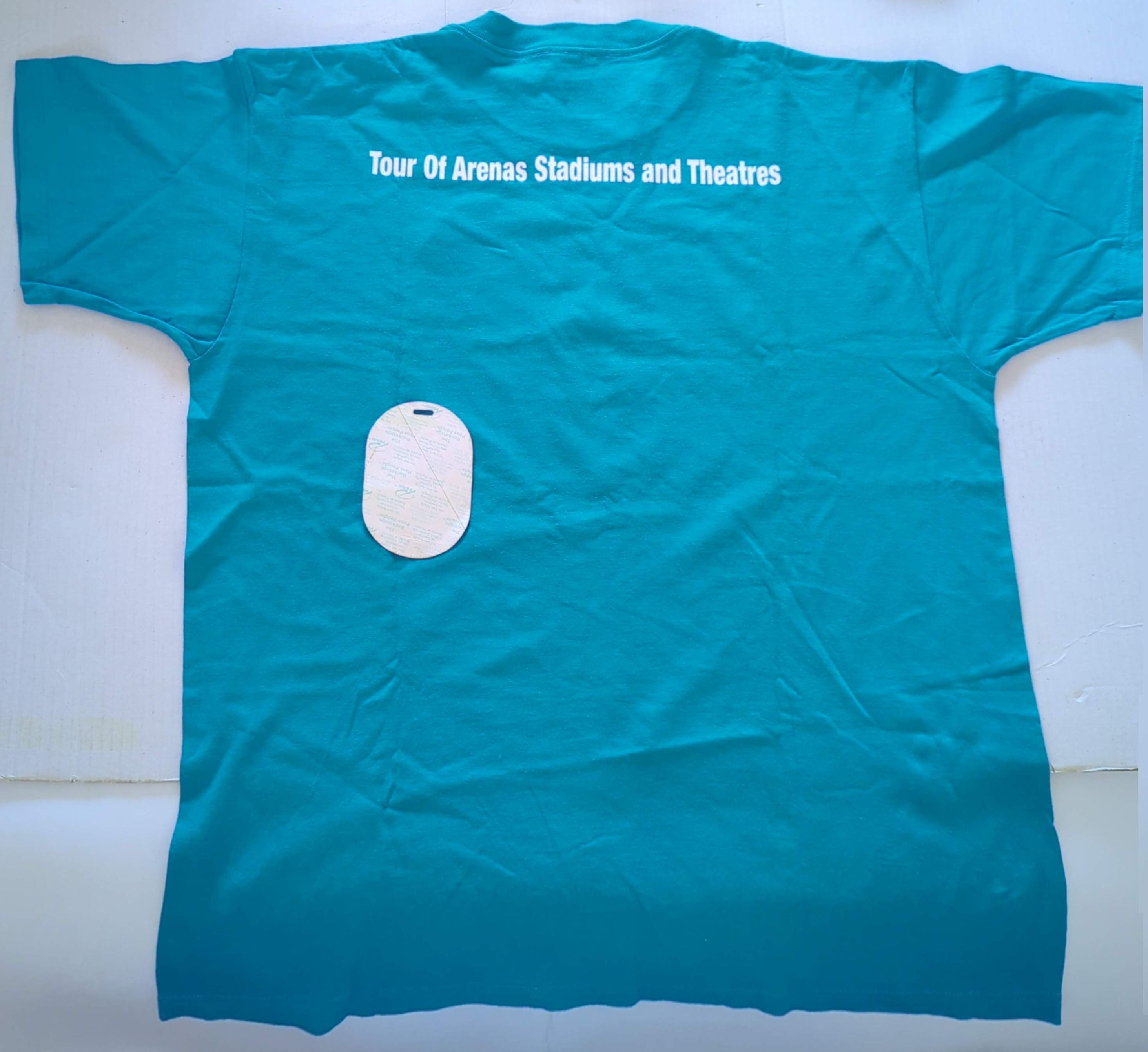 Rolling Stones - Licks Tour 2002/03 Original Vintage Concert Local Crew We're TOAST T-Shirt Blue Size XL + Backstage Pass