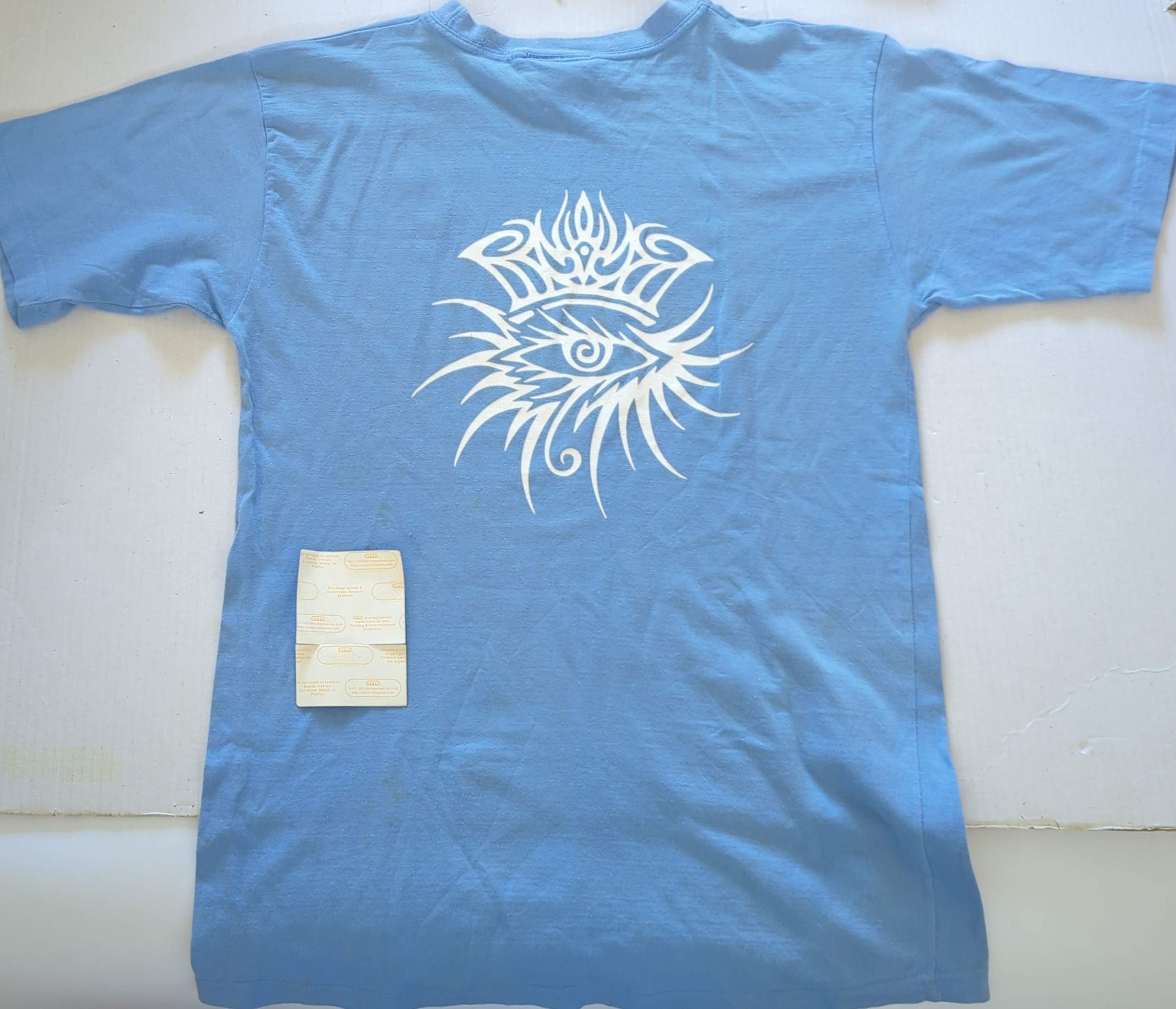 Bob Dylan - The Never Ending Tour 2001 Original Vintage Concert T-Shirt Blue Size XL + Backstage Pass