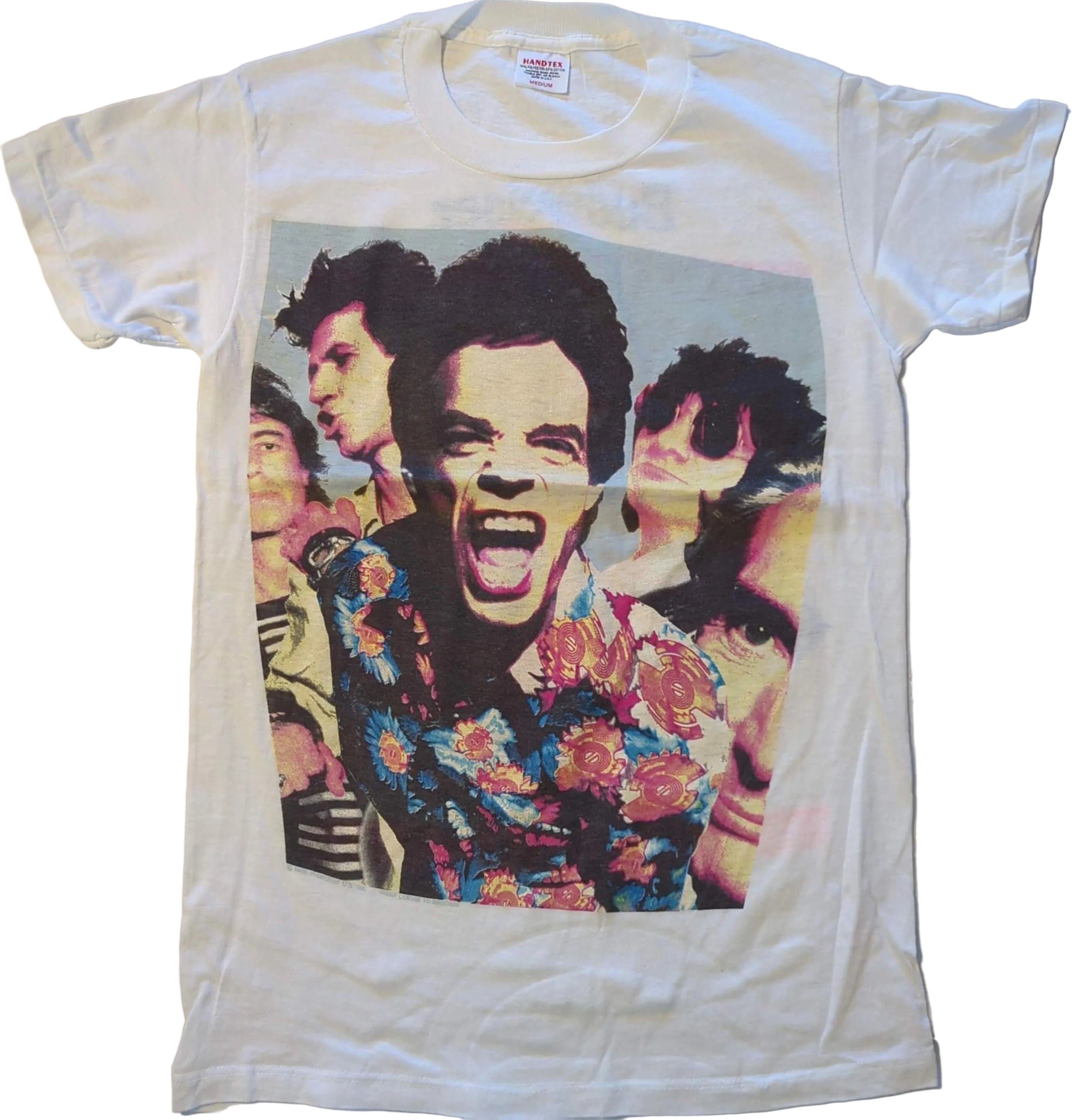 Rolling Stones - Budweiser Presents Steels Wheels North American Tour 1989 Original Vintage Concert T-Shirt White Size M