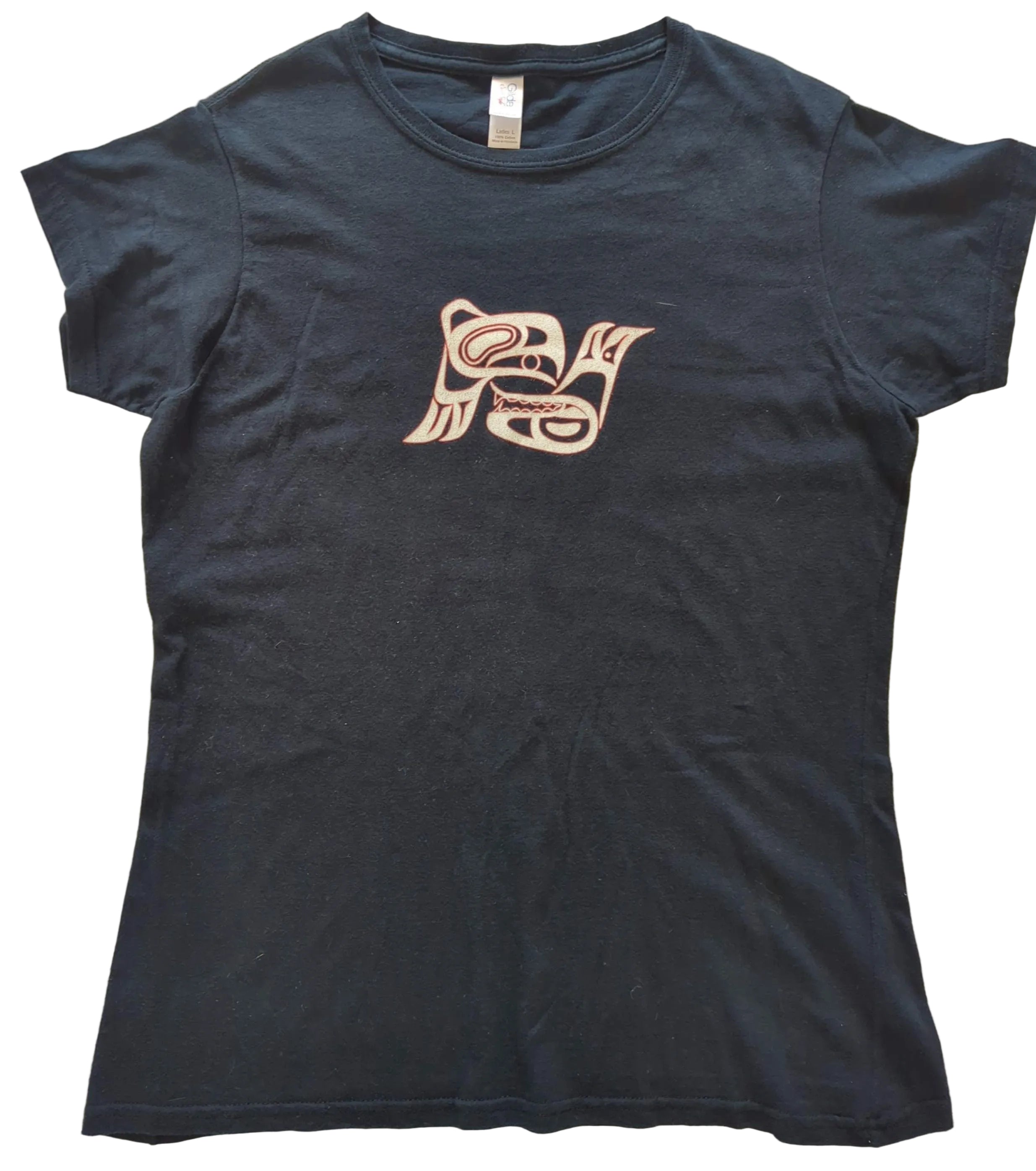 Pearl Jam - Tribal Whale 2008 Vintage T-Shirt Black Ladies Size L
