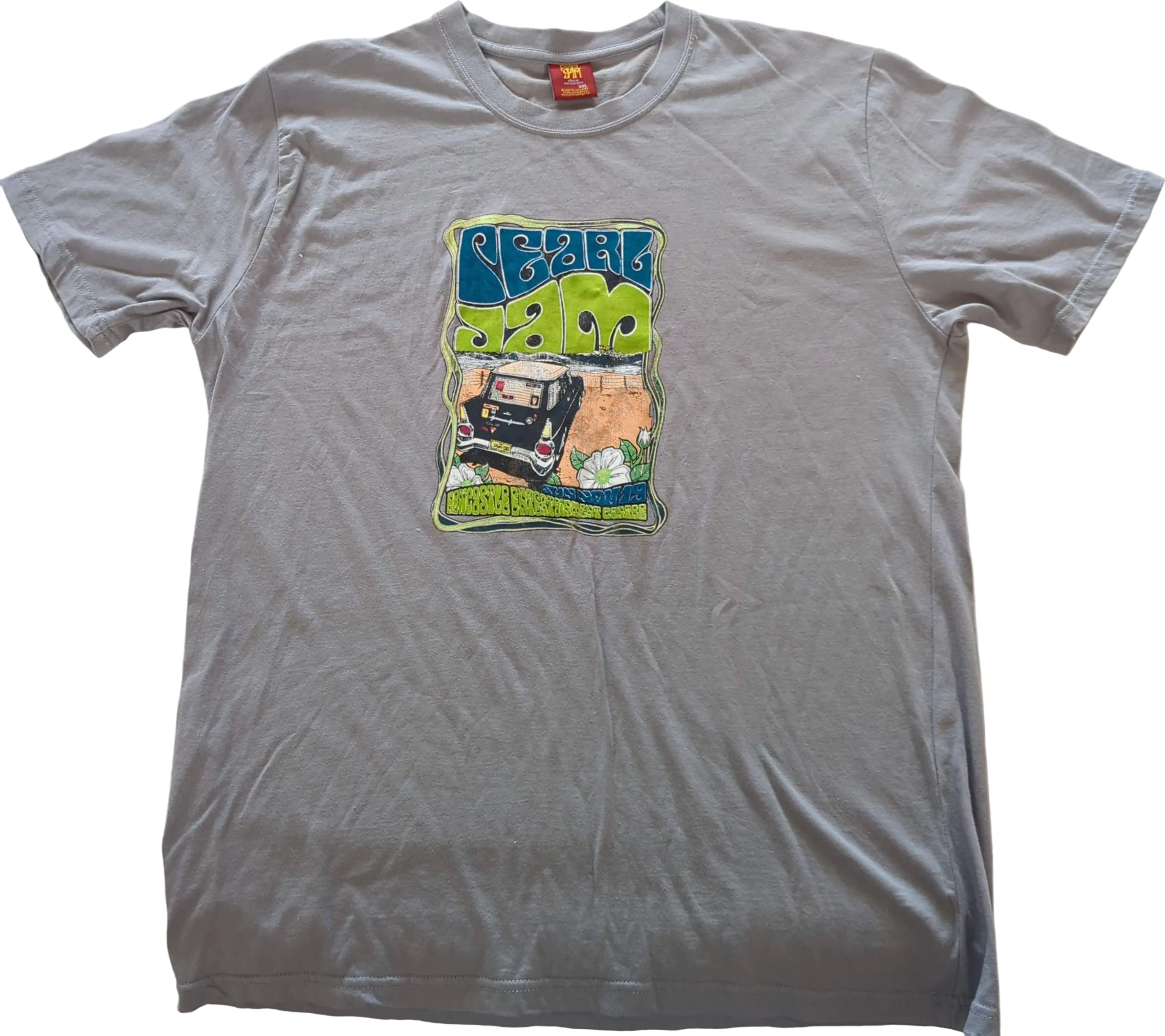 Pearl Jam - Australian Tour Newcastle 2006 Original Vintage Concert T-Shirt Grey Size XXL