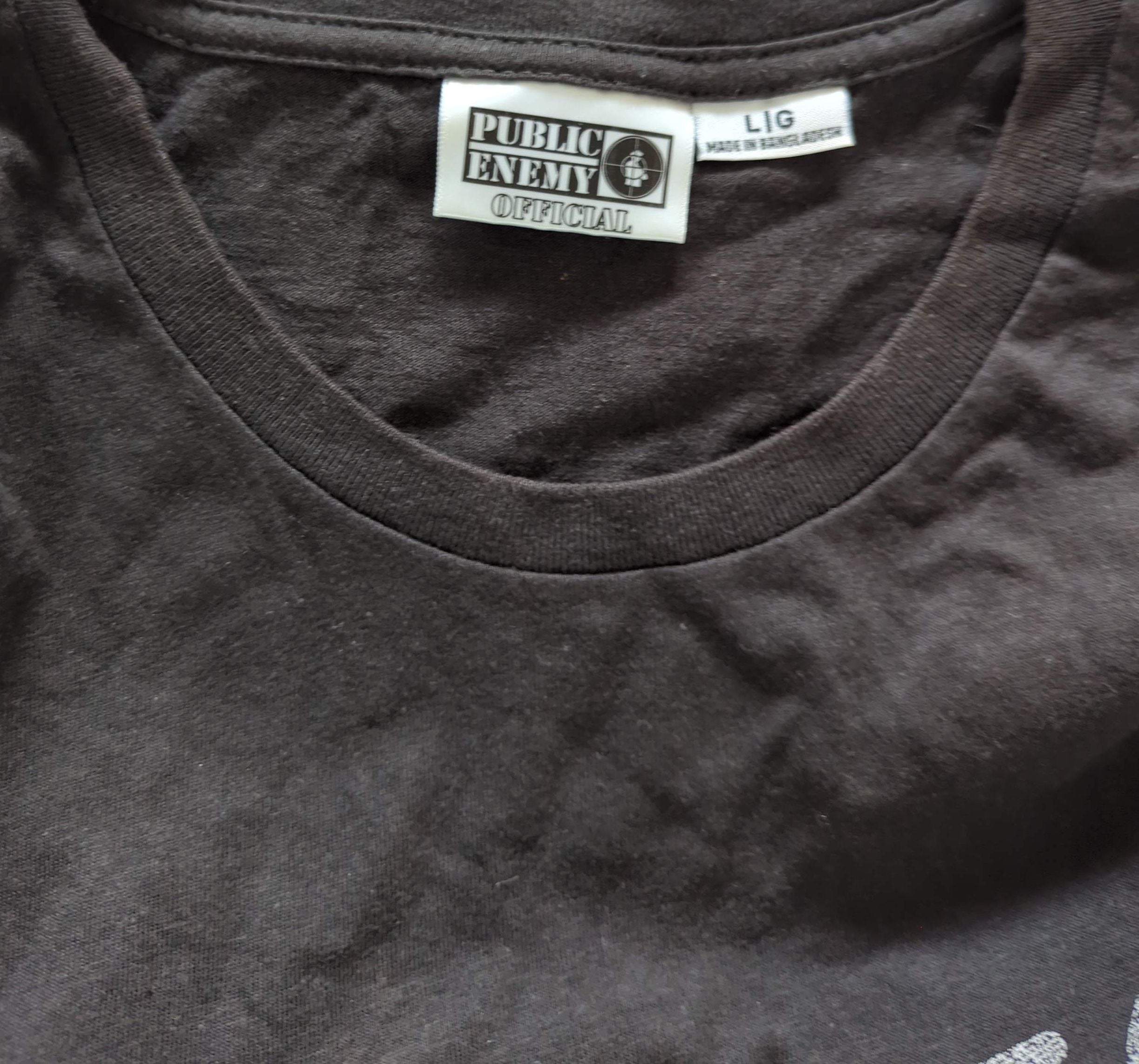Public Enemy - Original Vintage T-Shirt Black Size L