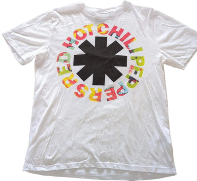 Red Hot Chili Peppers - Tie-Dye RHCP Vintage T-Shirt White Size M