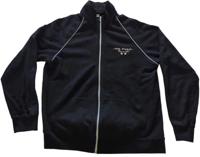 KISS - Paul Stanley Live To Win Vintage Zip-Up Fleecy Lined Long Sleeve Sweatshirt/Jacket Black Size L