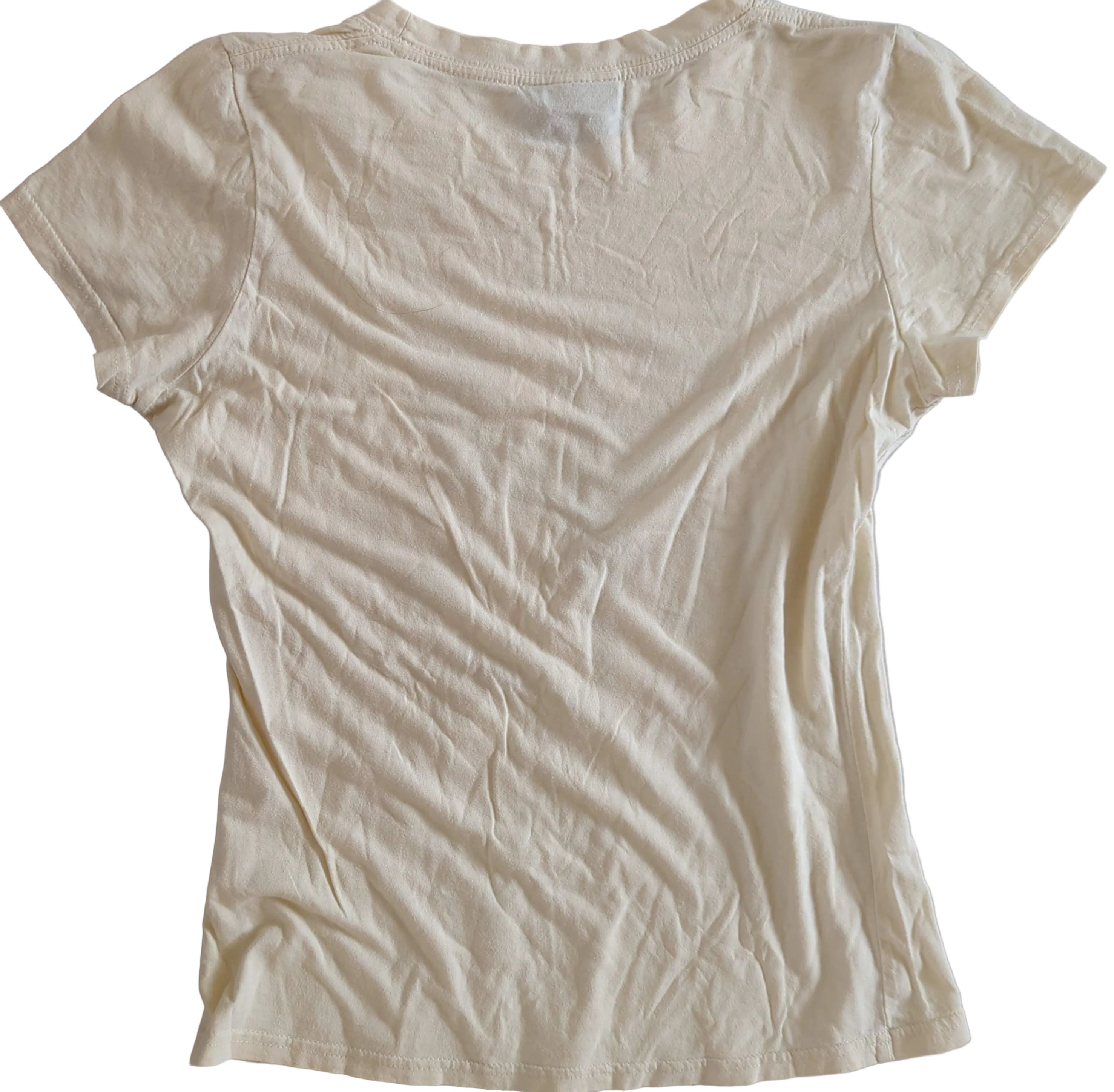 Hustler - Centrefold Original Vintage T-Shirt Cream Ladies Size S