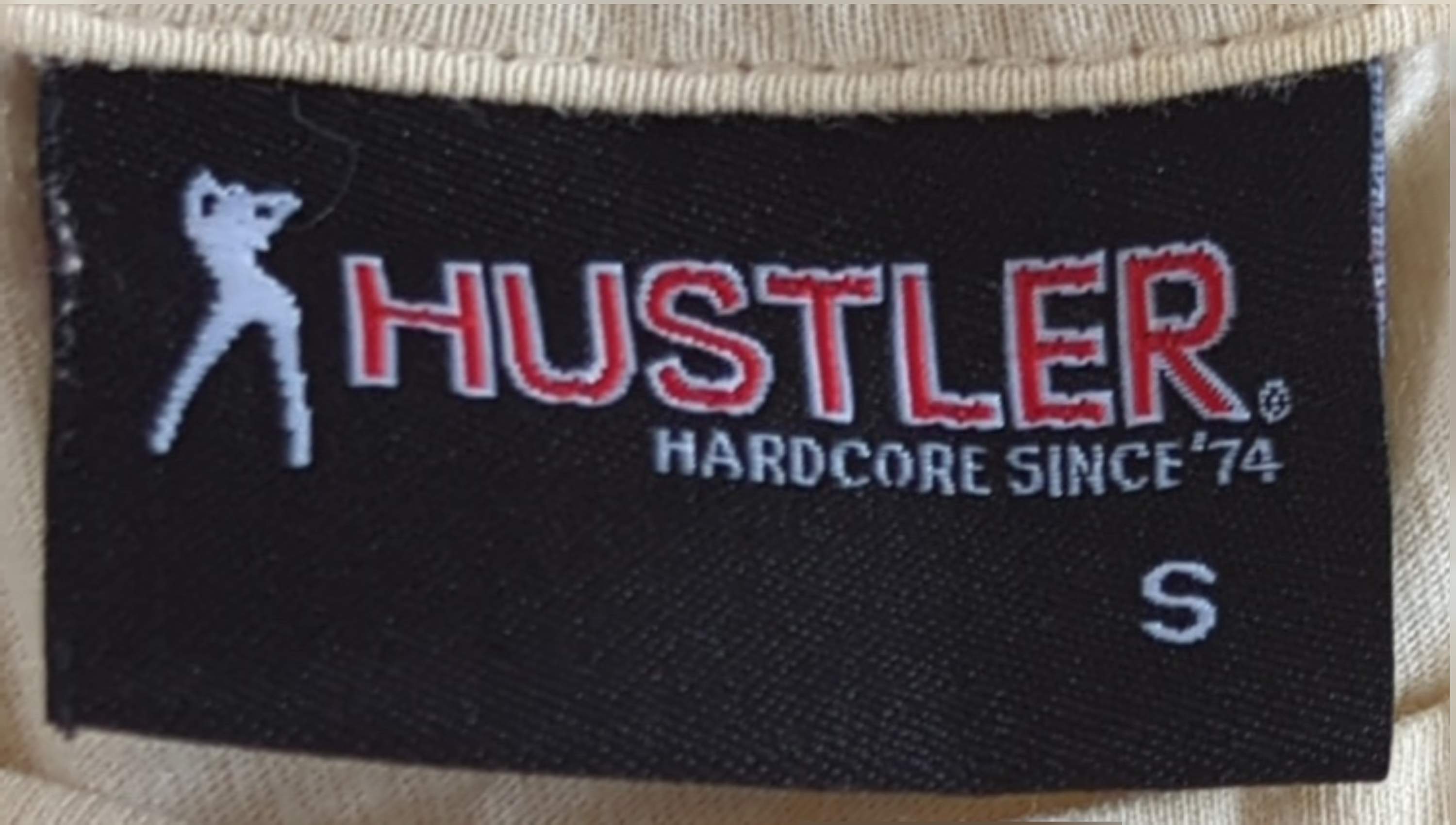 Hustler - Centrefold Original Vintage T-Shirt Cream Ladies Size S