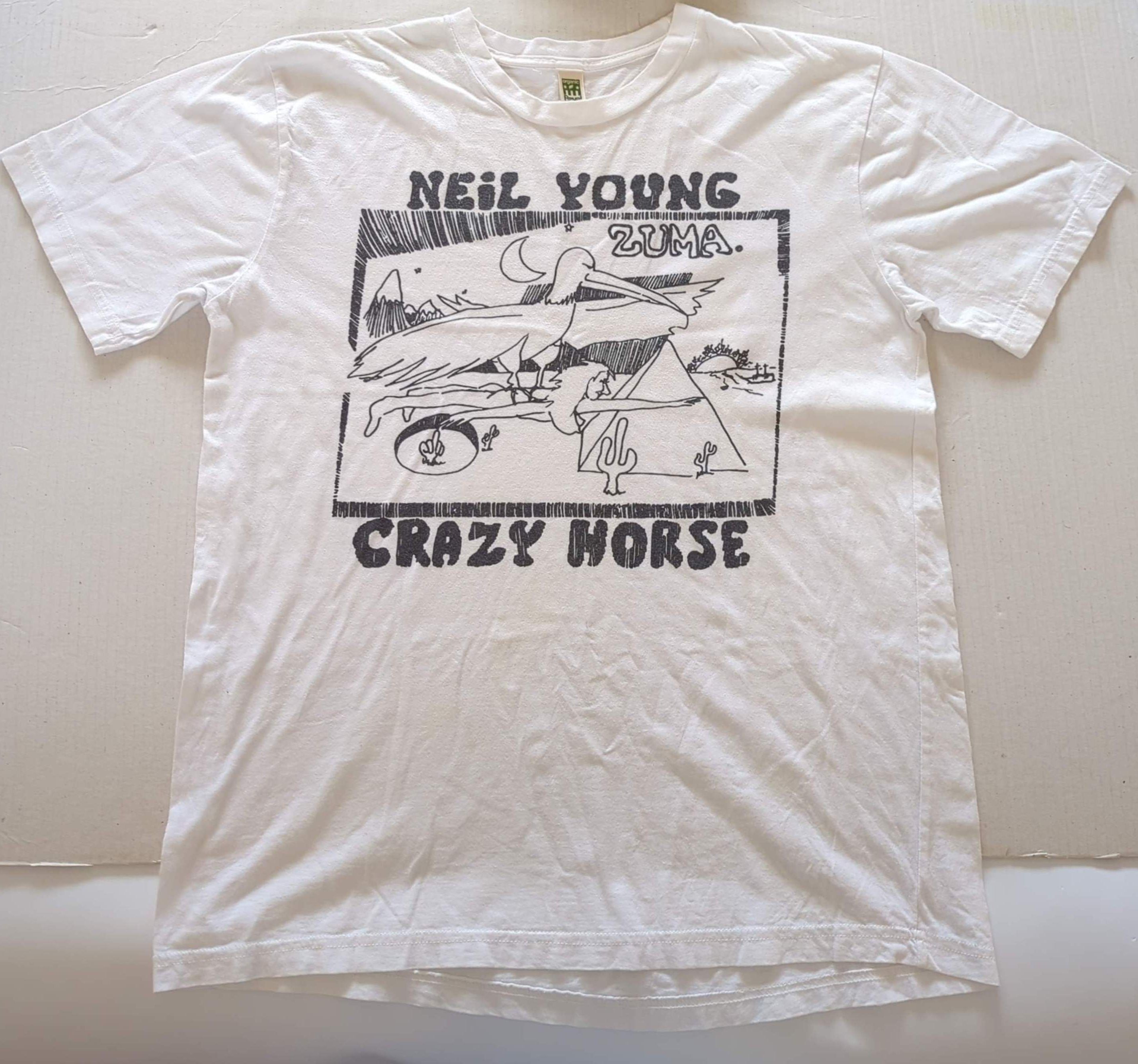 Neil Young & Crazy Horse - Zuma Vintage T-Shirt White Size L