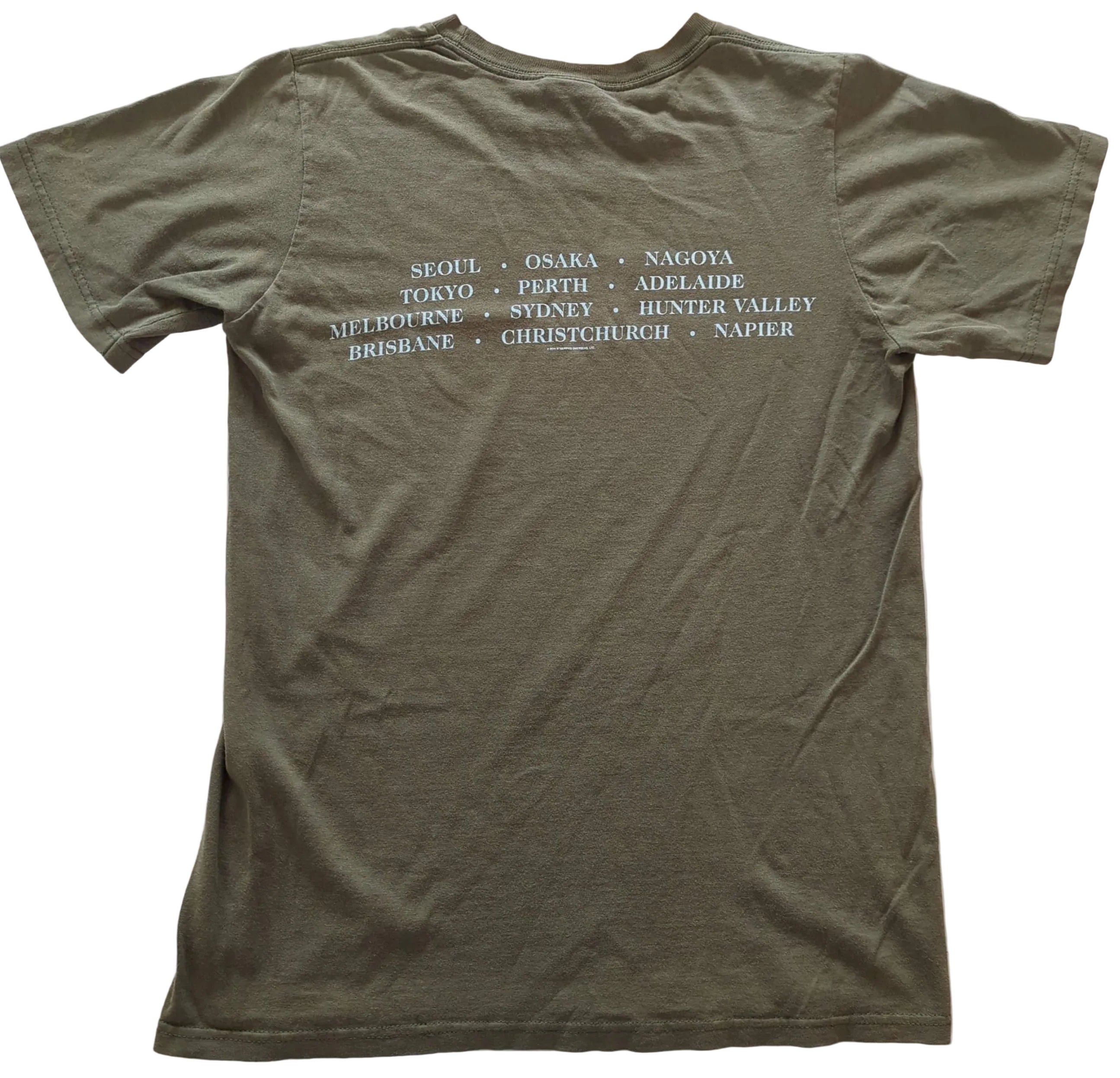 Sting - Symphonicity Australia/NZ/Japan/S Korea Tour 2011 Original Vintage Concert T-Shirt Charcoal/Green Size S