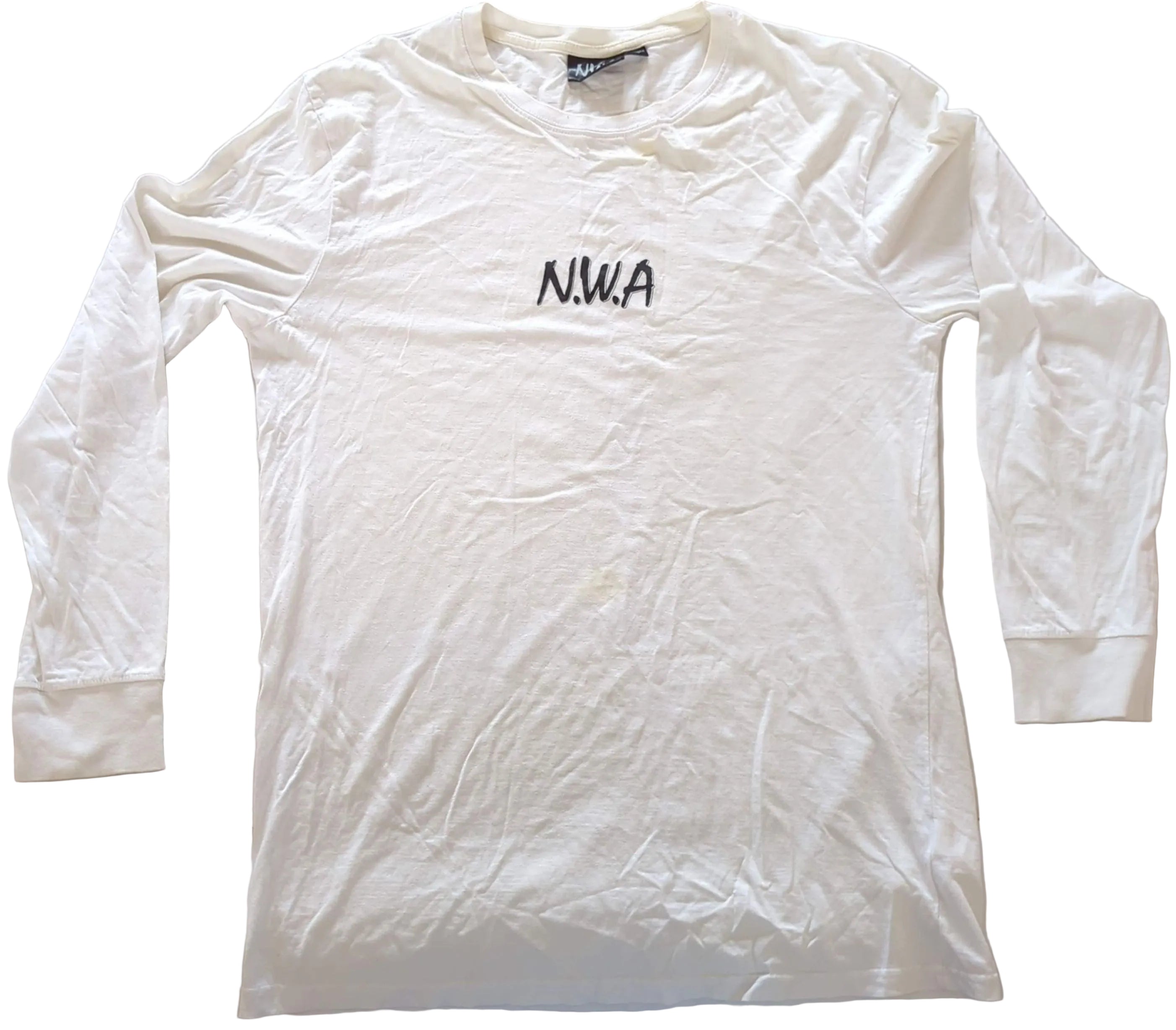 N.W.A. - Original Vintage Long-Sleeve Shirt White Size L