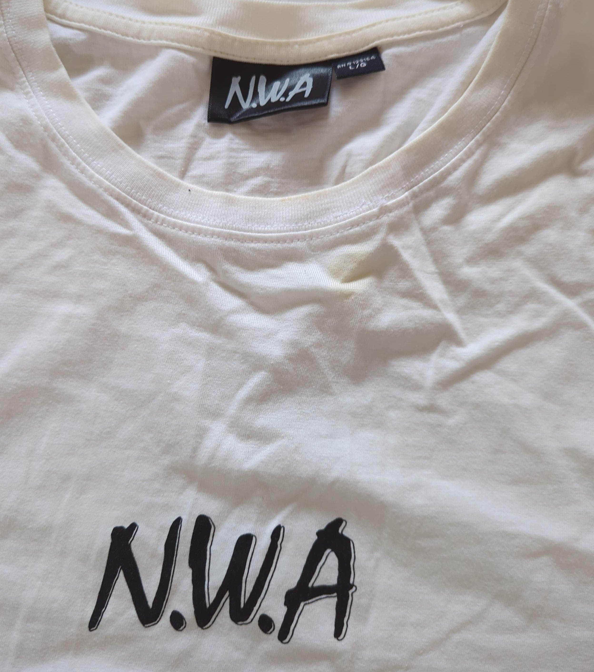 N.W.A. - Original Vintage Long-Sleeve Shirt White Size L