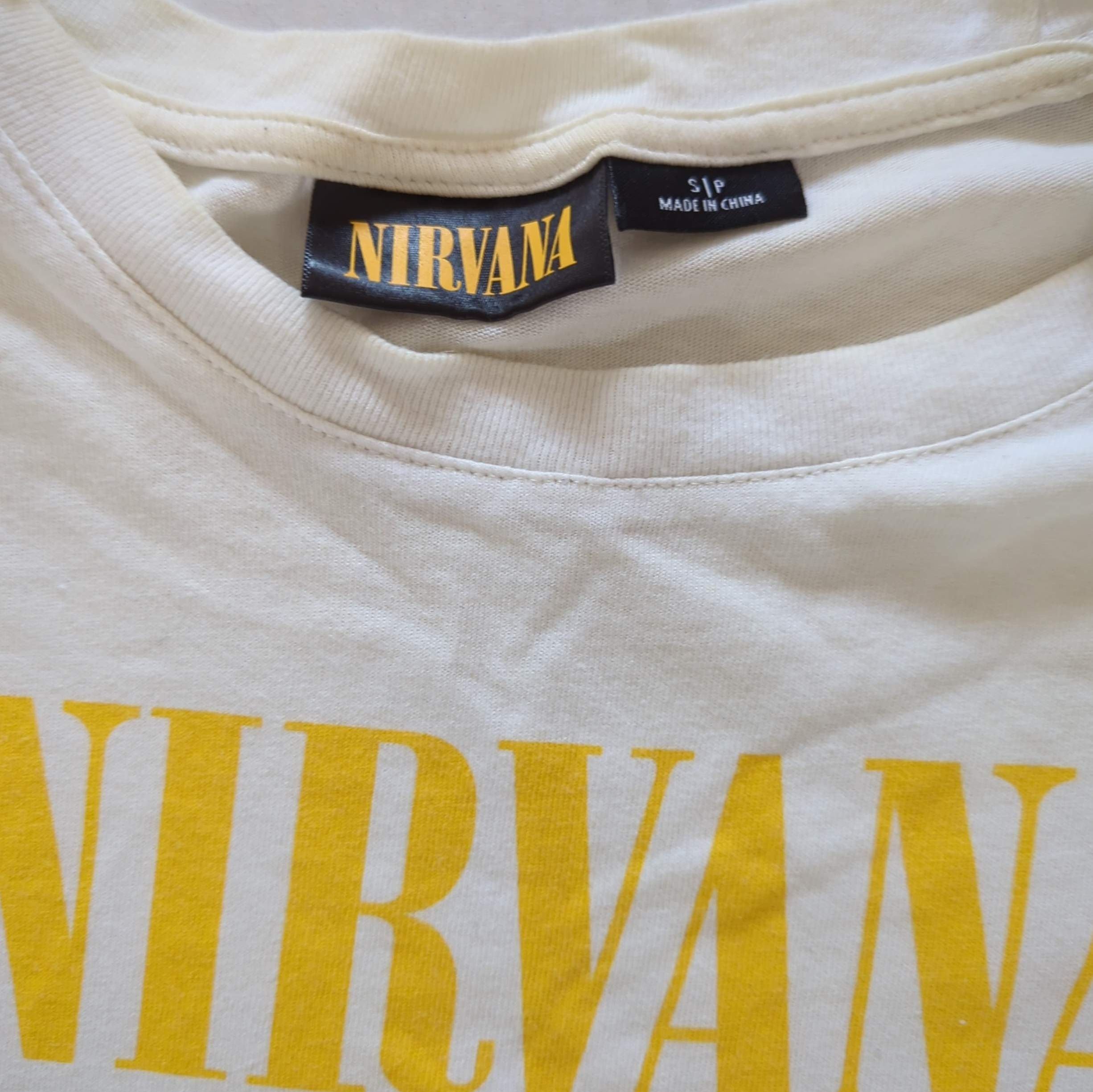 Nirvana - In Utero Original Vintage T-Shirt Cream Size S