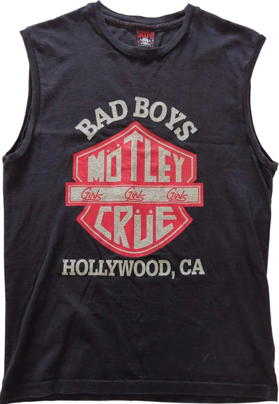 Motley Crue - Bad Boys Girls Girls Girls Hollywood Vintage Tank Top Sleeveless T-Shirt Black Size L