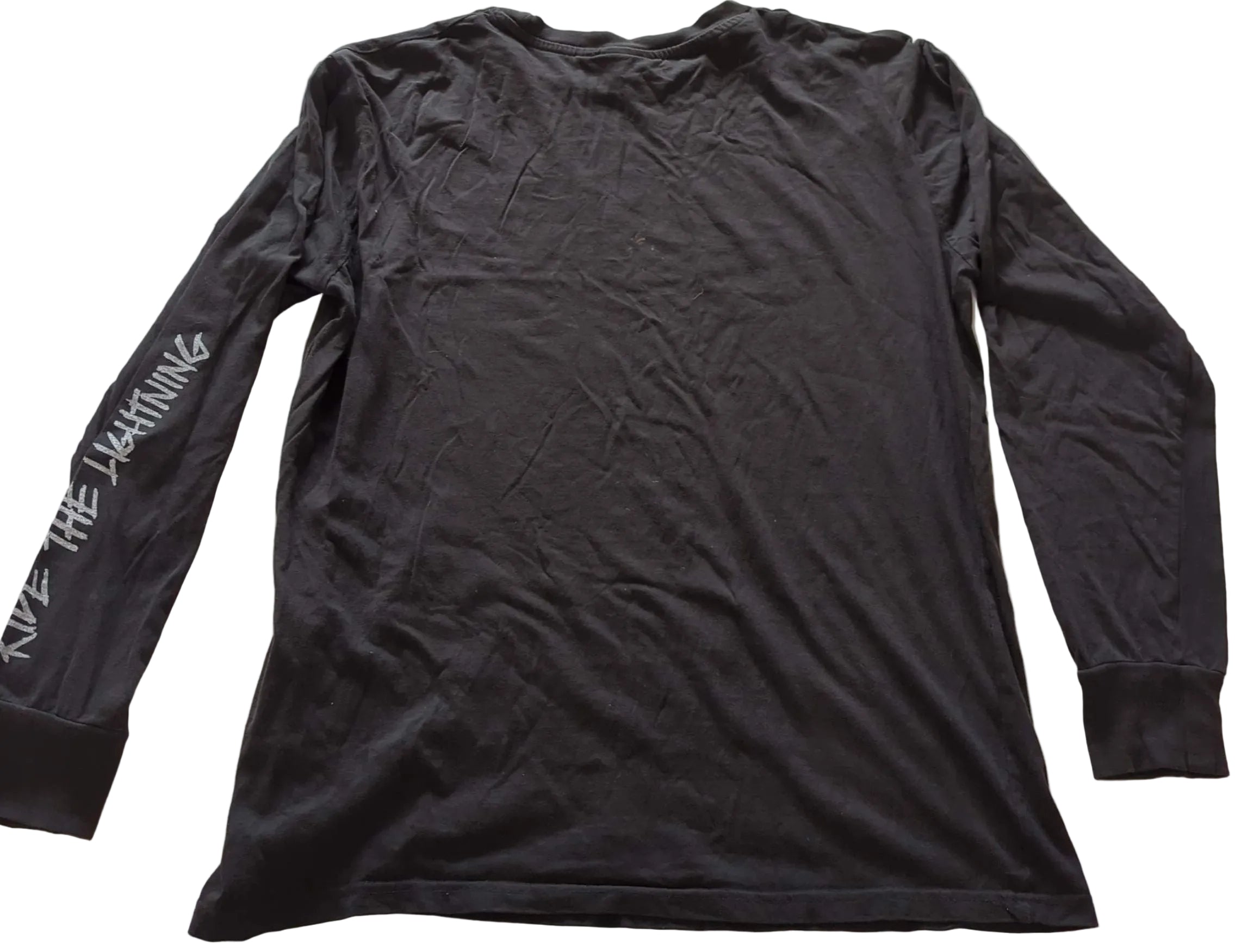 Metallica - Ride The Lightning Original Vintage Long Sleeve T-Shirt Black Size M
