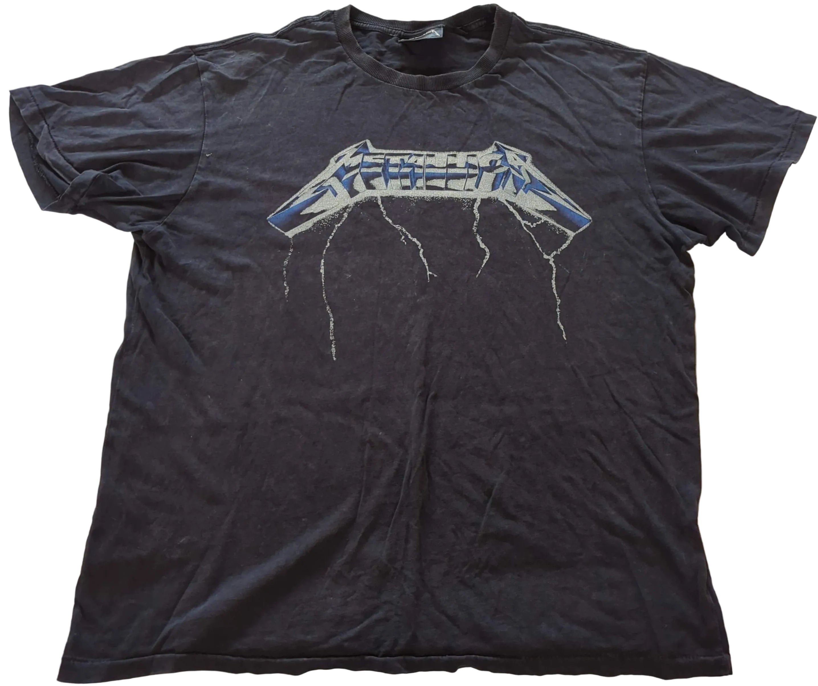 Metallica - Ride The Lightning Tour 1984/85 Vintage T-Shirt Black Size M