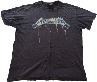 Metallica - Ride The Lightning Tour 1984/85 Vintage T-Shirt Black Size M