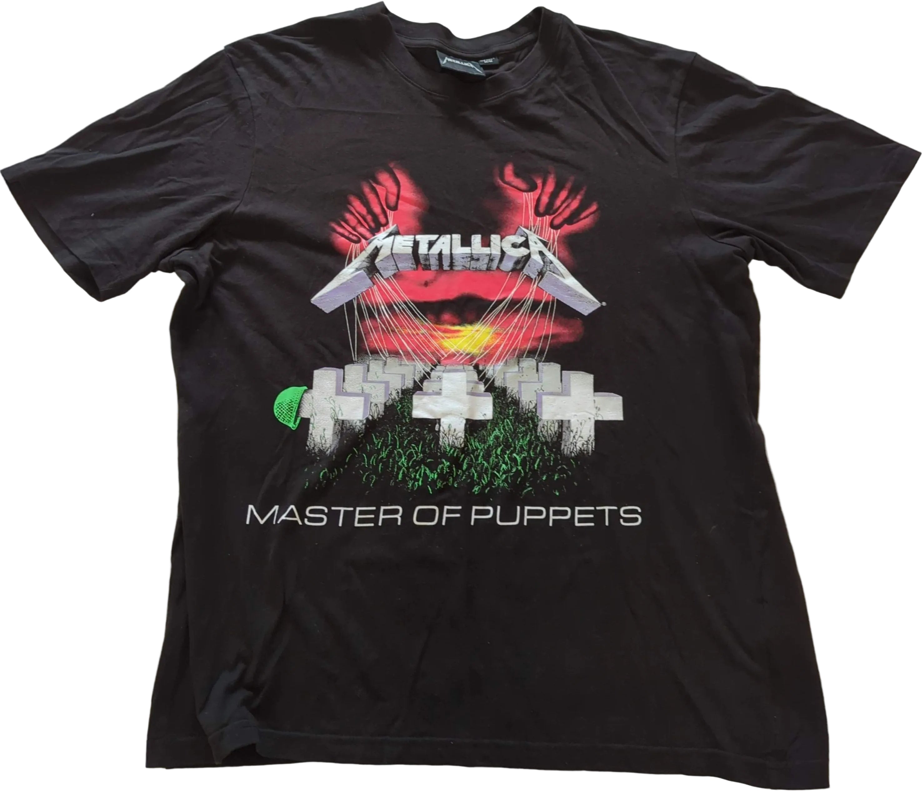 Metallica - Master Of Puppets Vintage T-Shirt Black Size M