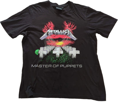 Metallica - Master Of Puppets Vintage T-Shirt Black Size M