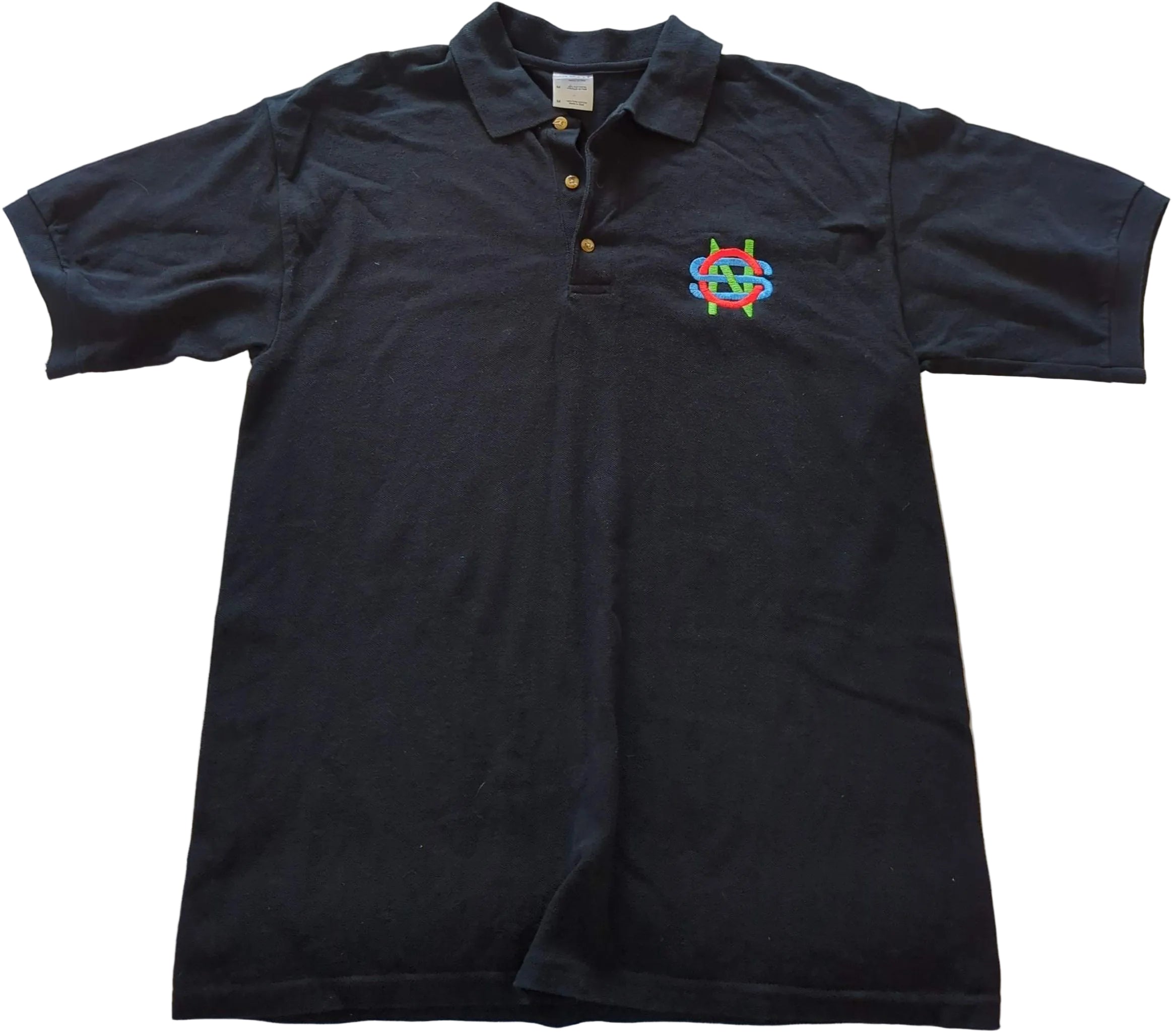 Crosby Stills & Nash - Original Vintage Polo Golf Shirt Black Size M