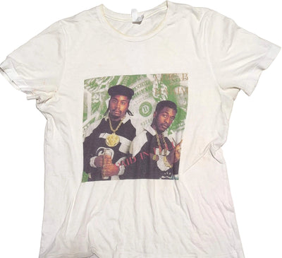 Eric B & Rakim - Paid In Full Vintage T-Shirt White Size L