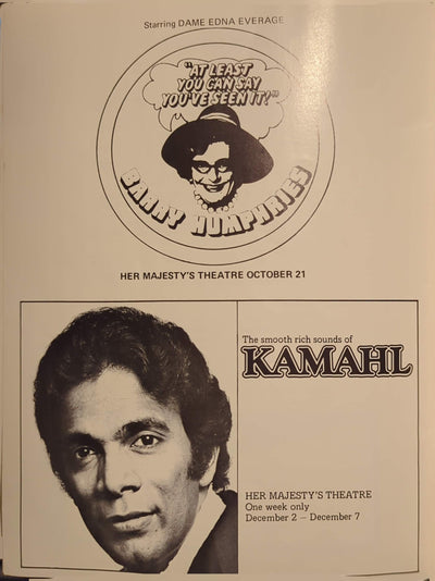 Leslie Phillips - The Man Most Likely To, Brisbane Australia 1974 Original Concert Tour Program