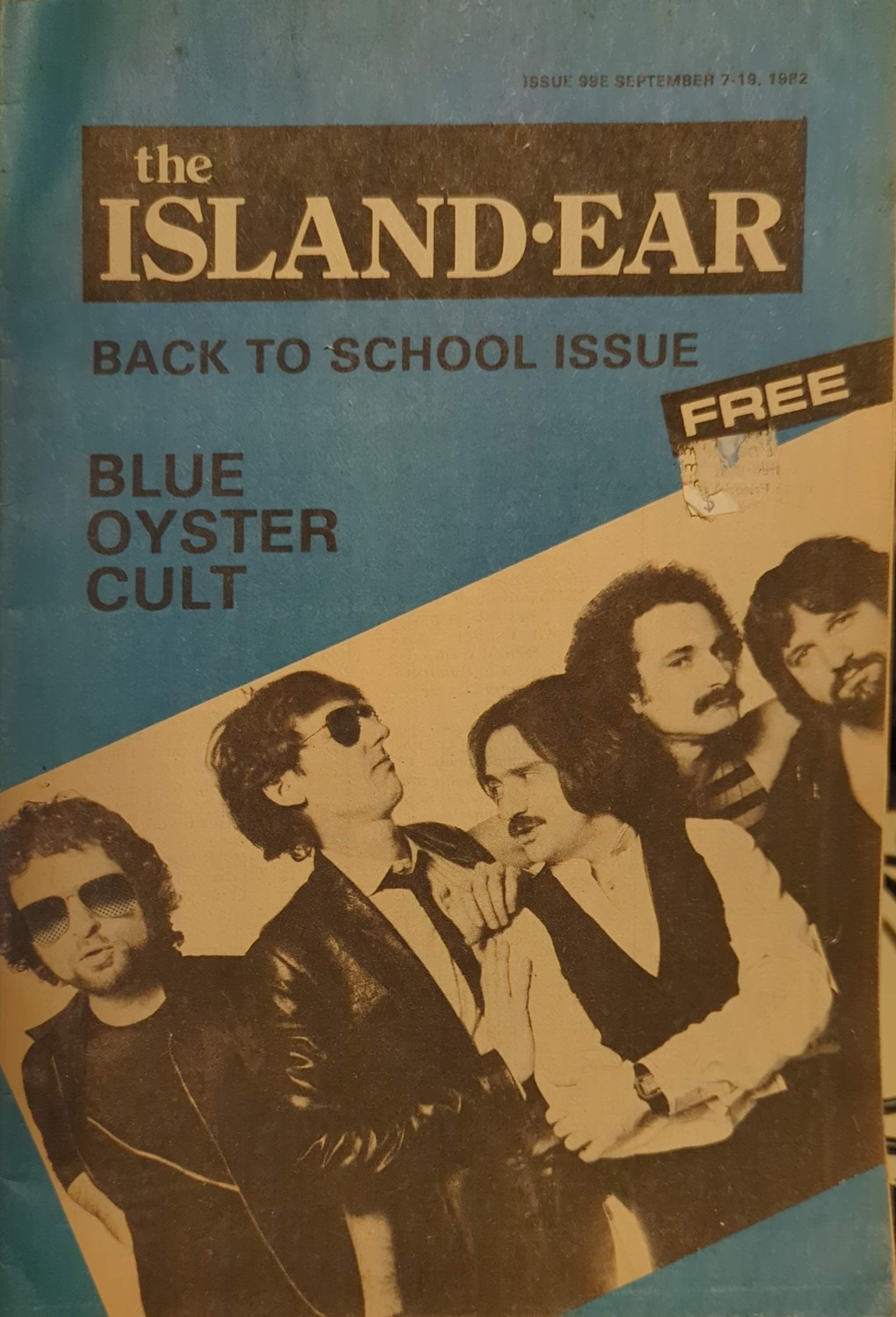 Island Ear - Back To School Issue Blue Oyster Cult Magazine (1982)