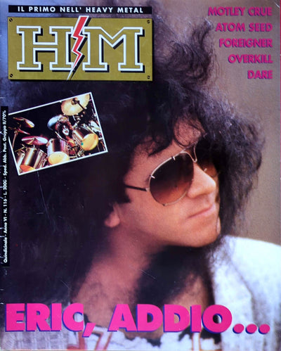 KISS - Eric Carr HIM Heavy Metal Magazine  #116 (Italian)