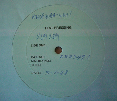V.Spy V.Spy - Xenophobia - Why? Test Pressing Vinyl LP (Used)