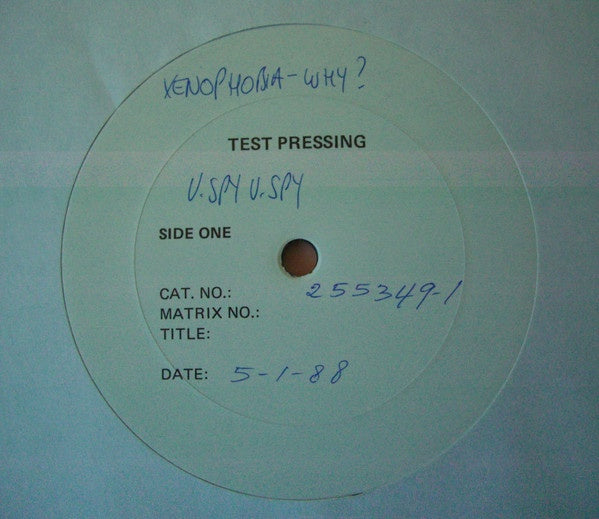 V.Spy V.Spy - Xenophobia - Why? Test Pressing Vinyl LP (Used)