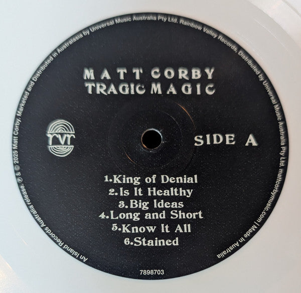 Matt Corby - Tragic Magic Limited Edition White Coloured Vinyl LP (Used)