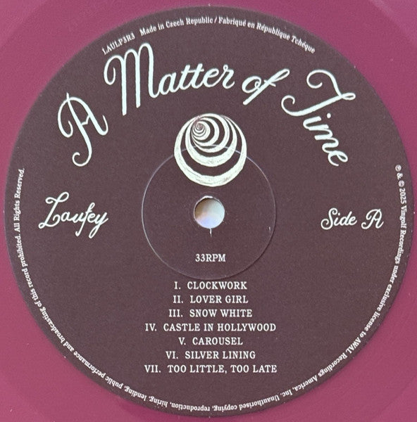 Laufey - A Matter Of Time Autumn Edition Rouge Coloured Vinyl LP (Used)